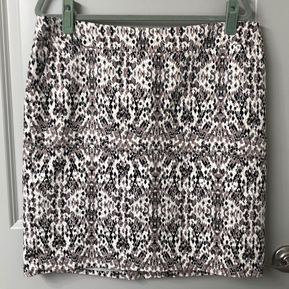 Merona snake-print skirt with pockets